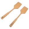 2PCS Wooden Spatula for Cooking Wood Spatula Turner Kitchen Utensils for Non Stick Cookware