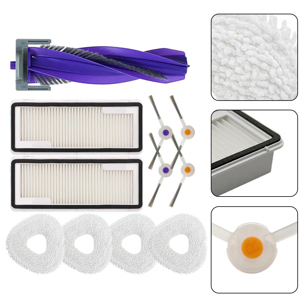1 Set Für Narwal Für Freo X Für Ultra Für Narwal J4/ J4 Lite Roboter Wischmopp Tücher Haupt- Und Seitenbürsten Staubsauger-Kits