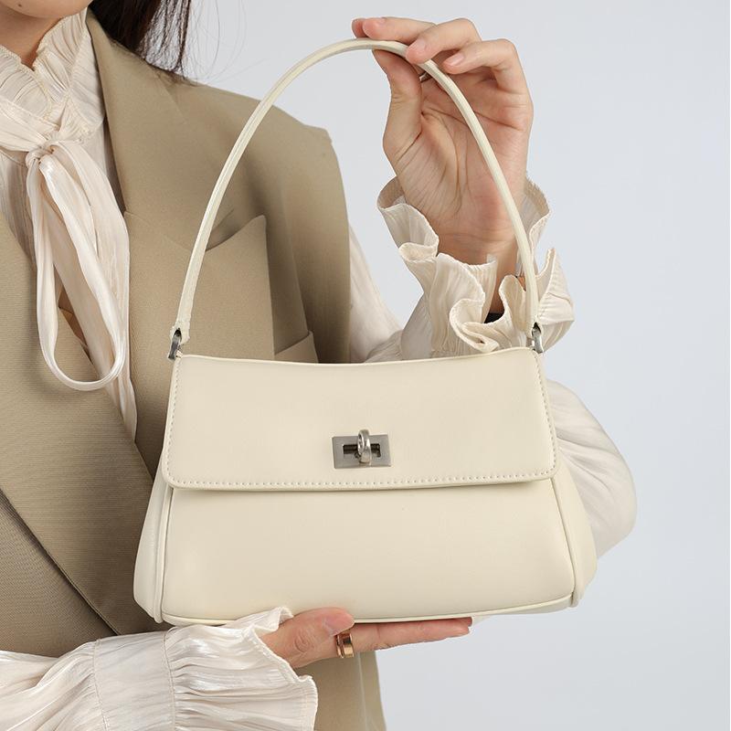 Genuine Leather Underarm Bag Niche Design 2025 New High-end Handbag Chain Bag Versatile Shoulder Crossbody Bag