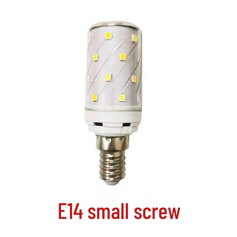 

Світлодіодна кукурудзяна лампа E27/E14, Енергозберігаюча, Тепле біле світло, Триколірна, Сумісна з люстрами E14 Screw 5 Pack
