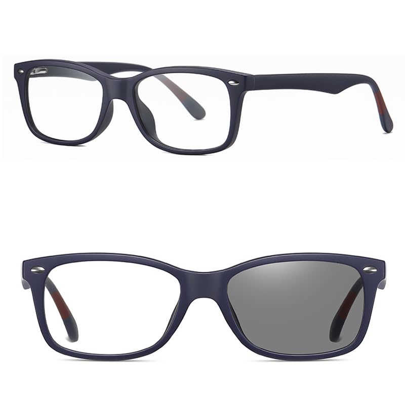 

Fashion Blue Light Blocking UV400 UV Classic Vintage Stylish Standard PC B1264 [FEISEDY] Glasses, Glasses, Photochromic, Protection, 2-in-1, TR90,