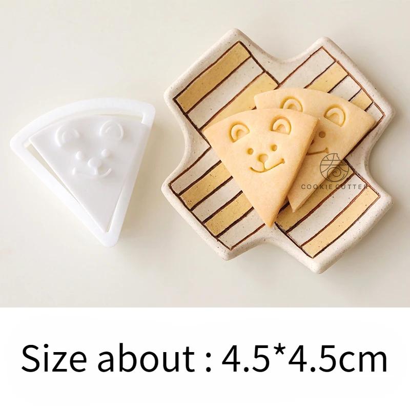 

Pizza Shape with Bear Petal Cream Tiramisu Orange Cherry Design Cookie Cutters & Stamps Biscuit Fondant Embossing Tools