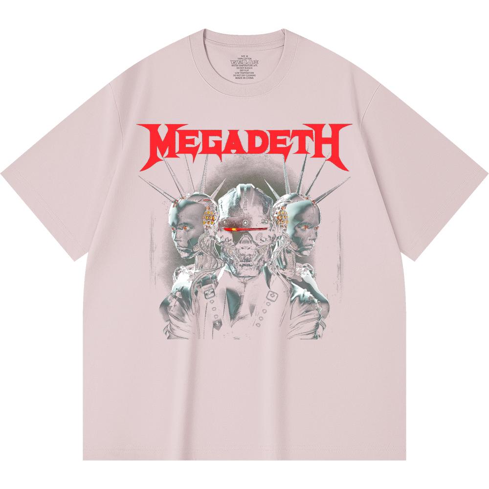 230 g/m² 100% Bavlna T-shirt Heavy Metal Rocková Kapela Tisk Populární Hudby Unisex Těžký Bavlněný T-shirt