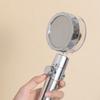 Shower Head Water Saving Flow 360° Rotating W/Fan ABS High Pressure Spray Nozzle