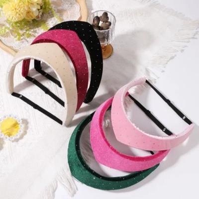 Elastic Velvet Headband Wide Edge Hair Band New Hairpin Hairband  Hair Accessories