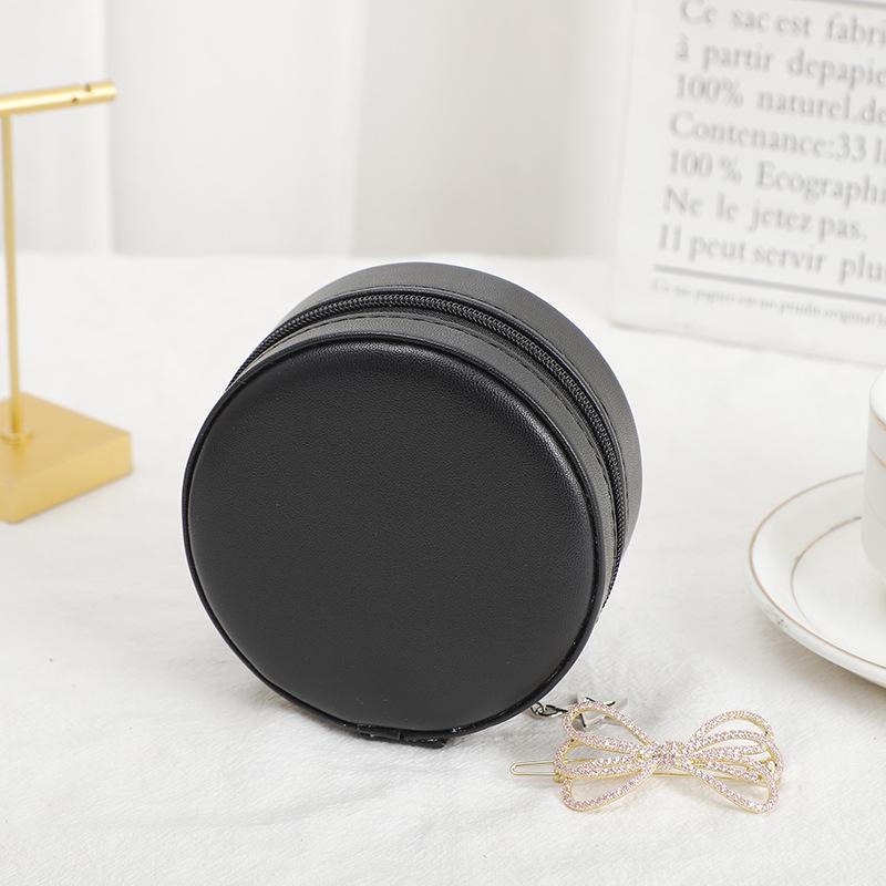 Elegant Jewelry Storage Box – Round Gift Packaging for Earrings, Necklaces, and Studs