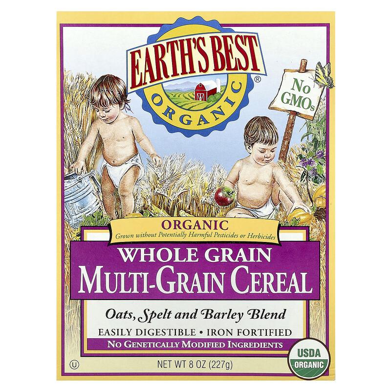 Earth's Best Céréales Biologiques Multi-Céréales Complètes, 8 oz (227g) sold by Joom
