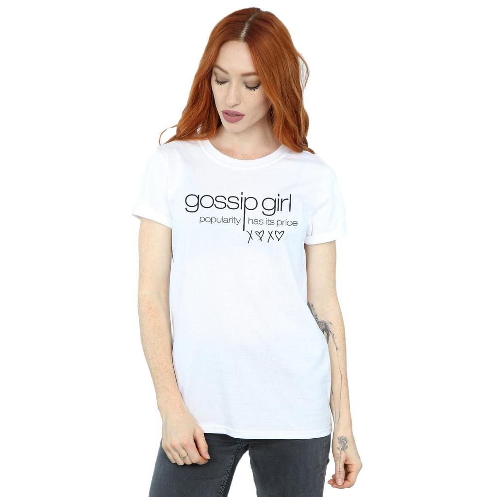 Gossip Girl Womens/Ladies Popularity Has It´s Price Cotton Boyfriend T-Shirt