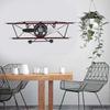 Creative Retro Aircraft Clock, Living Room, Dining Wall, Wall Decoration, Wall Hanging, Iron Orname