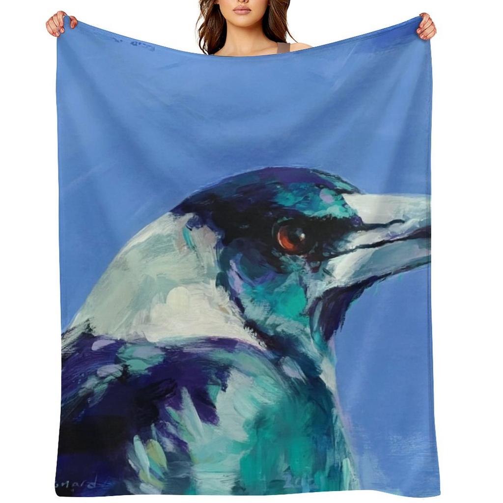 One of the Locals - acrylic magpie painting. Throw Blanket anime Large Luxury Thicken Nap Blankets