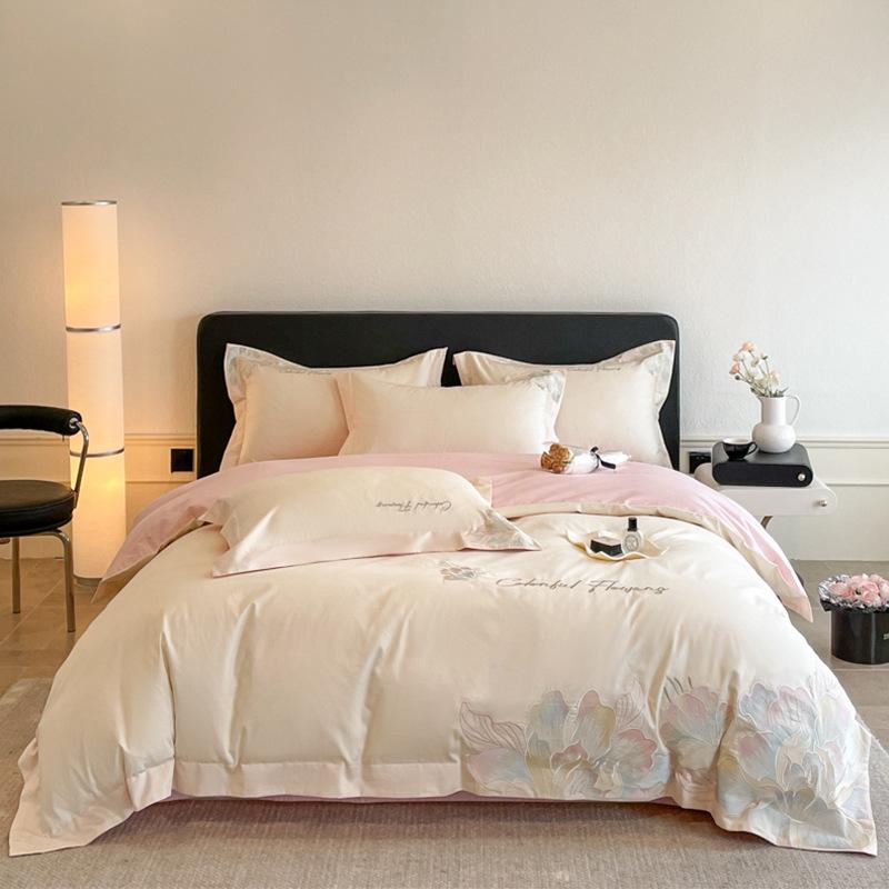 Yuzhi 2026 Skin-Friendly Luxury 4-Piece Bedding Set