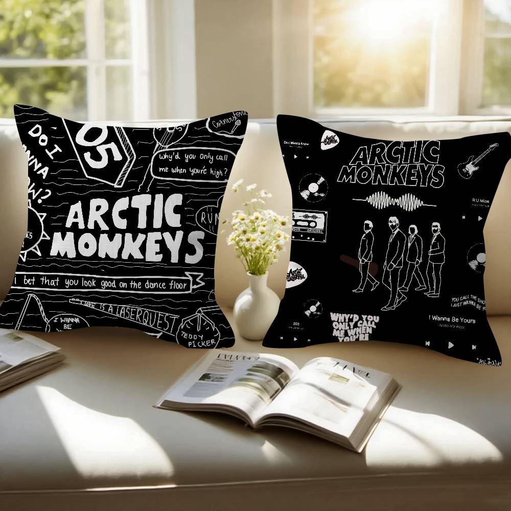 A-Arctic Rock Monkeys Band Cushion Cover Car Throw Pillow Case For Sofa Car Christmas Gift