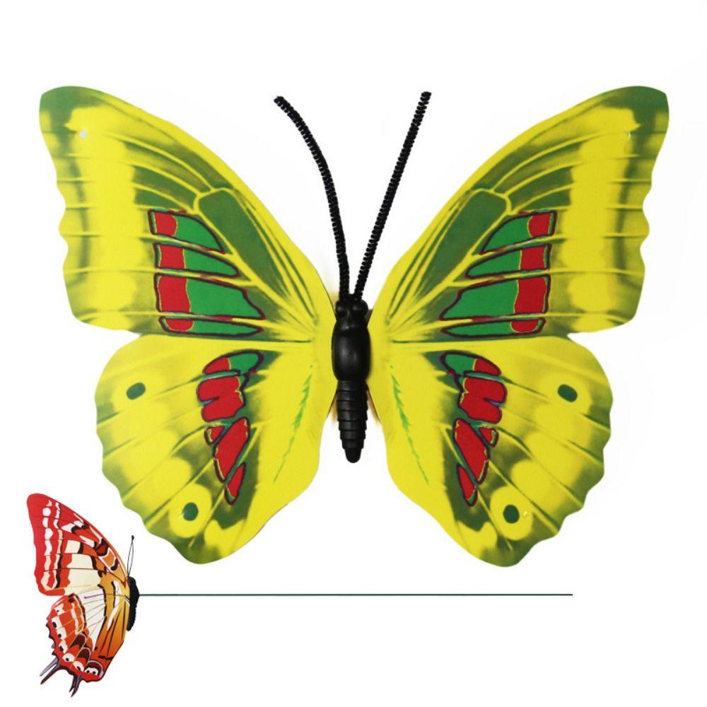 

30/40/50 см имитация колышка для бабочки ПВХ реалистичные колышки для бабочек яркие бабочки со стержнем