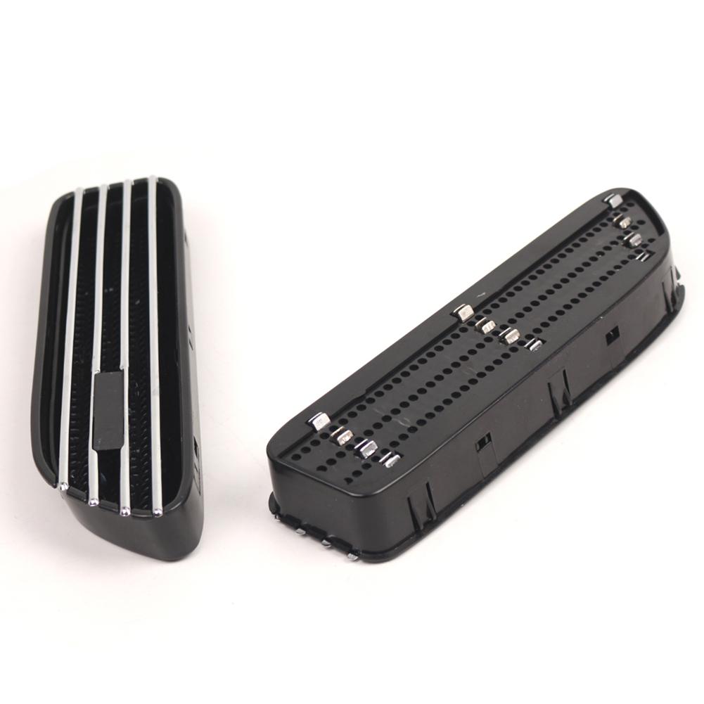 2x Car Silver Black Side Grill Fender Vent Grille 51137895913 51137895914 51132694607 51132694608 FOR BMW E46 For M3 2001-2006
