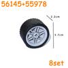Technical Tire Wheel Car Truck Wheels Hub Block Bricks MOC Motorcycle Tyre  Rim Brick Playset 56145 44309 86652 32019 15038 23798