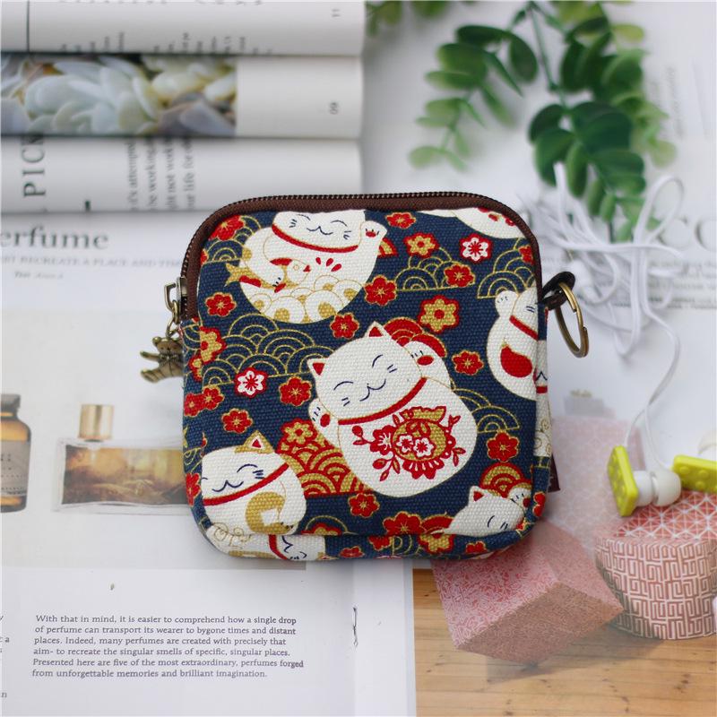 Japanese Cartoon Kaka Tribe Keychain Coin Purse for Women