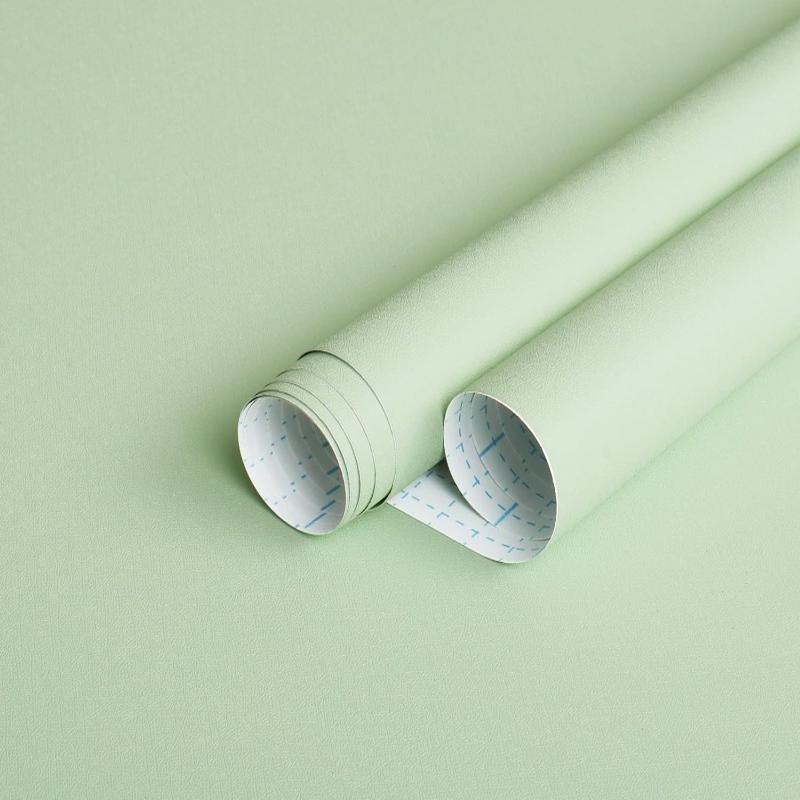 40cm Removable PVC Thick Solid Color Waterproof Wallpaper Matte Contact Paper Wall Self-adhesive Countertop Cabinet Shelf