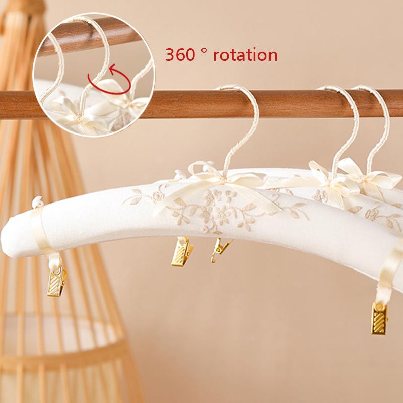 Wedding Party Clothes Hanger Photo Props Sponge Suit Embroidery Pattern Creative Storage Full Dress Organization Supplies