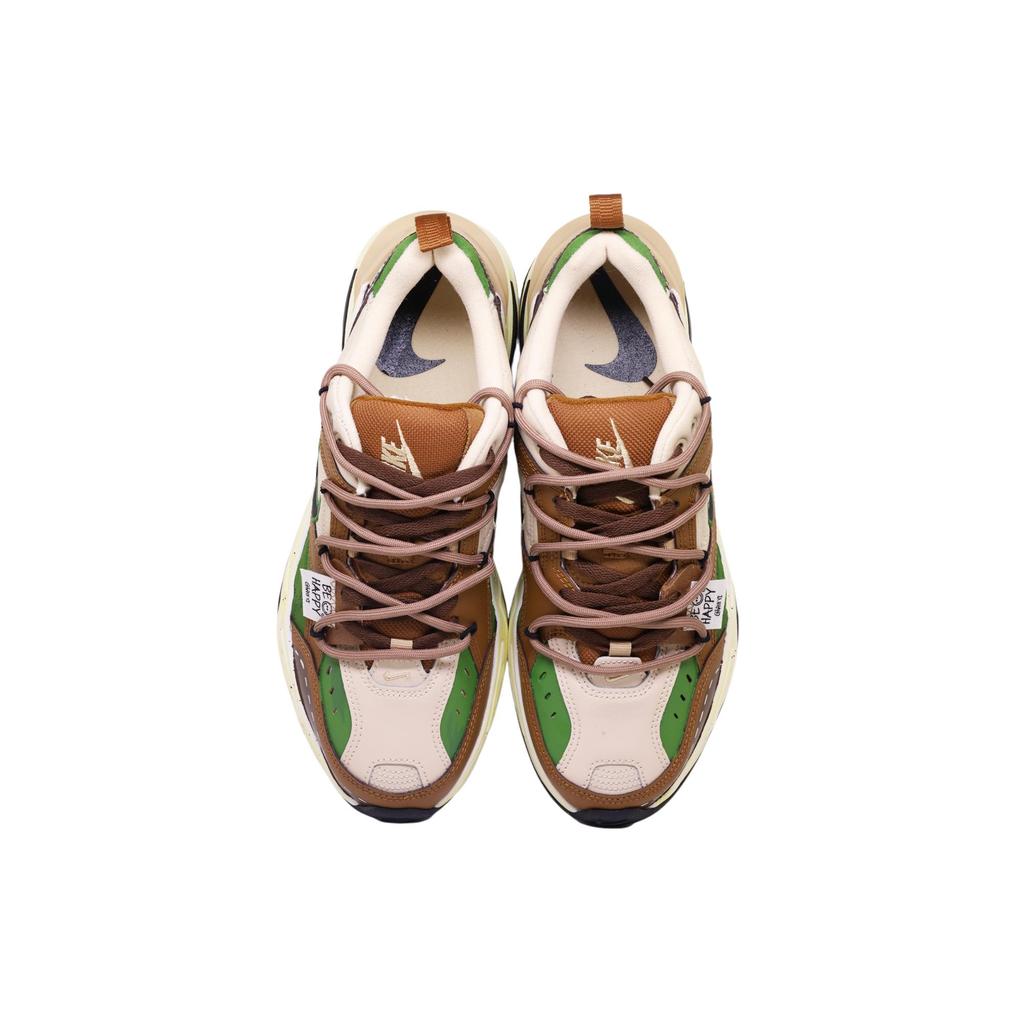 Nike M2K Tekno Abrasion Resistant Low top Chunky Sneakers Men's Brown Green IO8162-110(TeamF-)