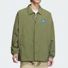 Adidas Originals City Skate Retro Sports Solid Color Long Sleeve Jacket Men Jacket Olive-Green Dark-Green JC6842