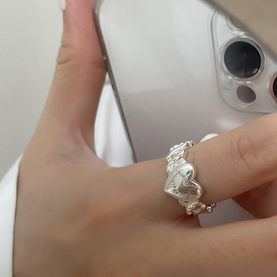 Geometric High-Polish Criss-Cross S925 Silver-Plated Open Ring - Women's Stackable Index Finger Jewelry