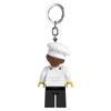 IQ Iconic Gourmet Chef Key Light Keychain LED Keychain Light Block Toy Doll Movable Mini Figure