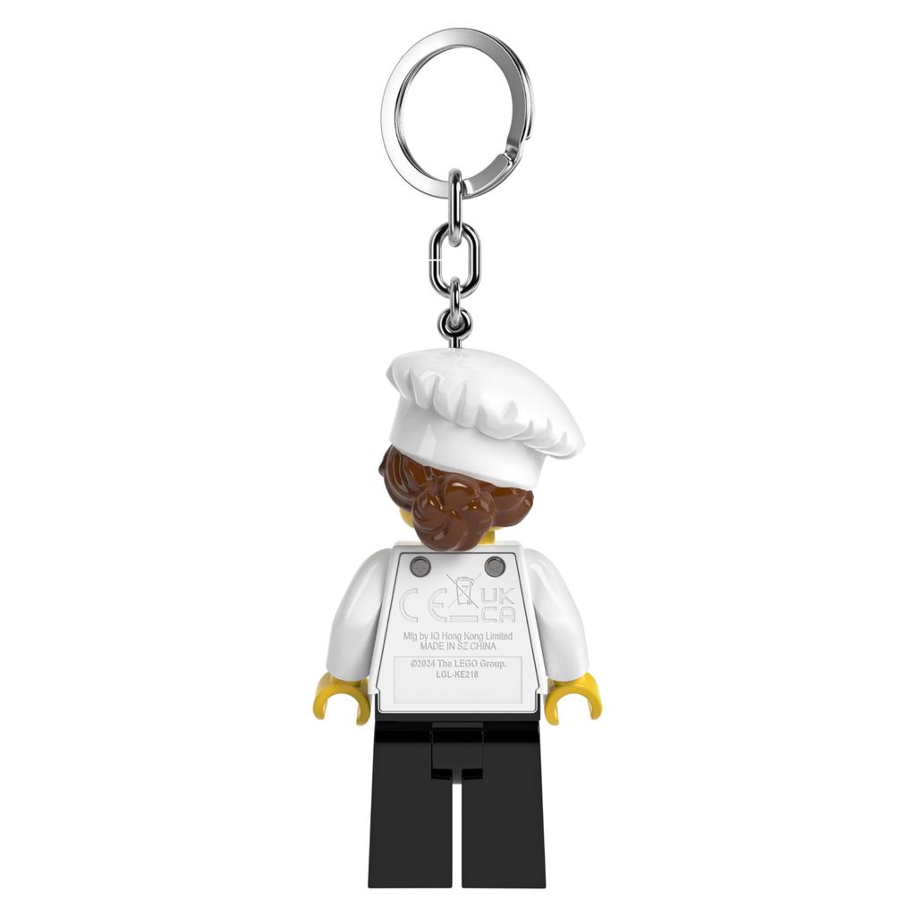 IQ Iconic Gourmet Chef Key Light Keychain LED Keychain Light Block Toy Doll Movable Mini Figure