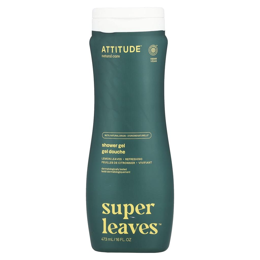 Super Leaves™, Shower Gel, Lemon Leaves, 473 Ml (16 Fl Oz)