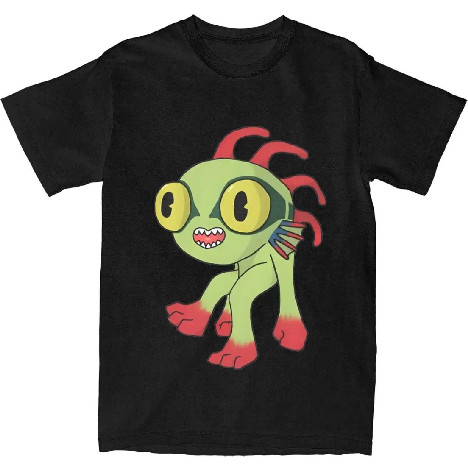 The Cute Murloc T-Shirt WOW Game Harajuku T Shirts Short Sleeves Funny Tops Beach Cotton Breathable 4XL 5XL 6XL Clothing S