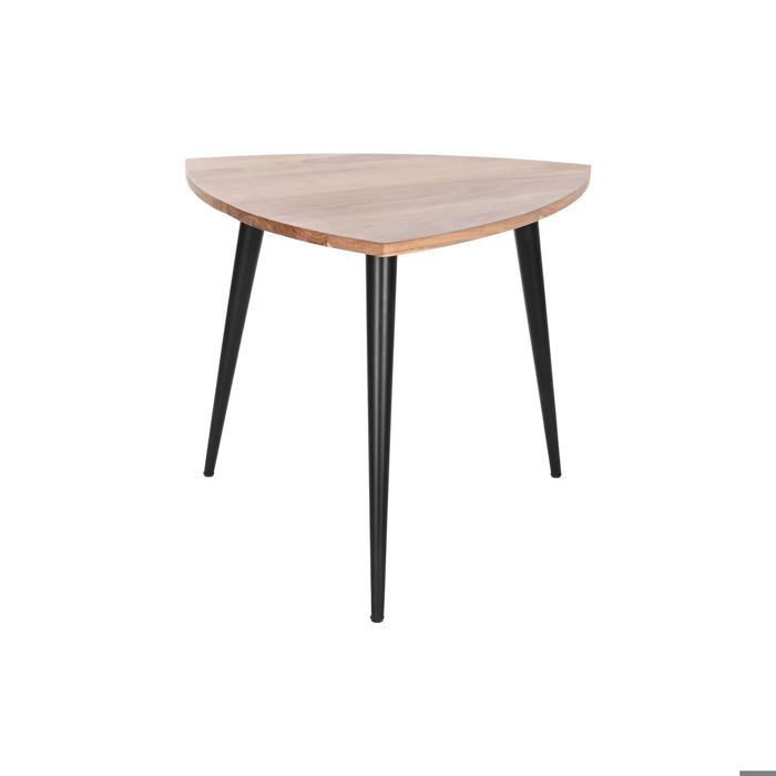 Table Basse Métal Acacia DKD Home Decor 90x90x76 Cm