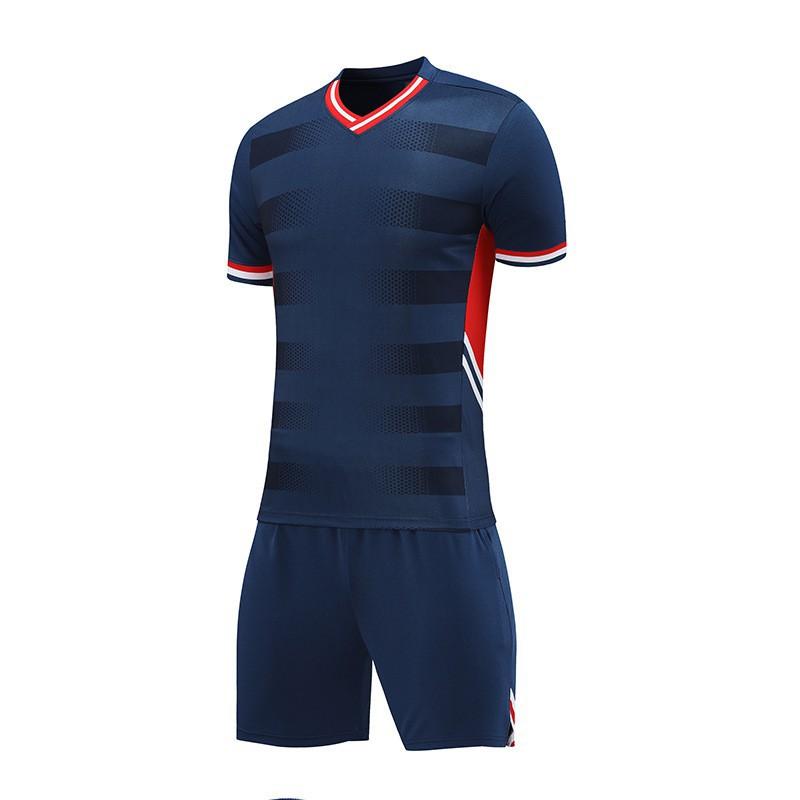 

Breathable Dry Collar Men s Training Dress Digital Print Loose Large Size Thermal Sublimation Short-sleeved Football XS