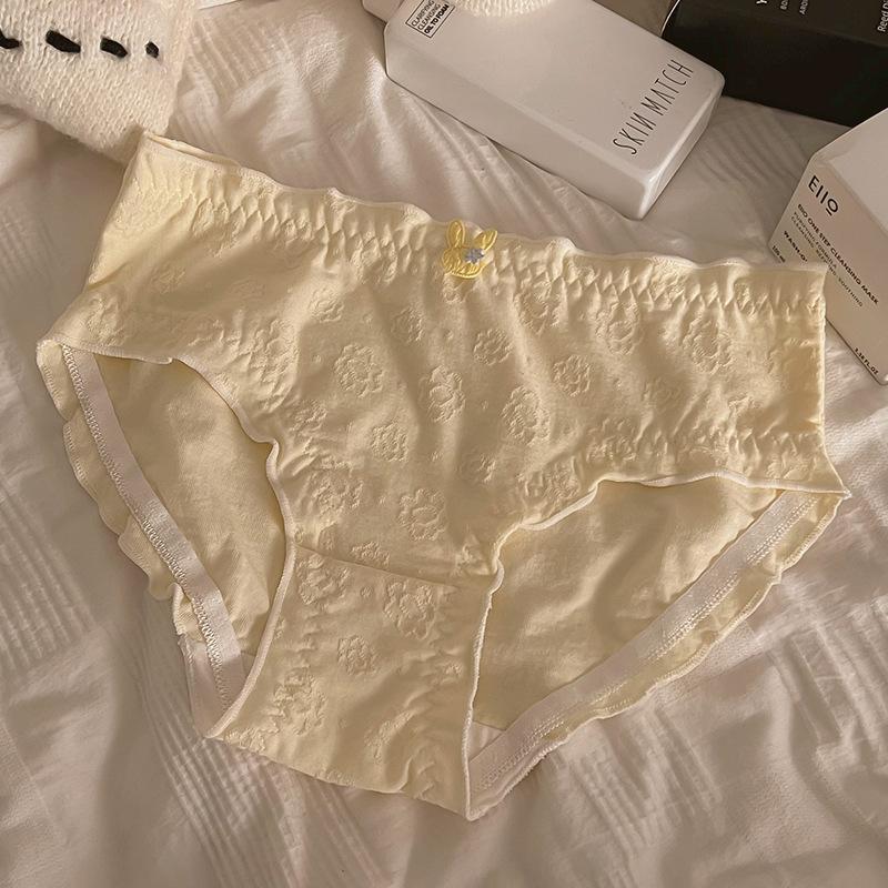 

Женские весенне-осенние милые трусики-слипы с 5A антибактериальной ластовицей, бесшовные, дышащие, со средней посадкой XL телесный