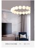 Nordic Modern Minimalist LED Chandelier - Pearl Necklace Design for Living Room, Bedroom, and Restaurant.