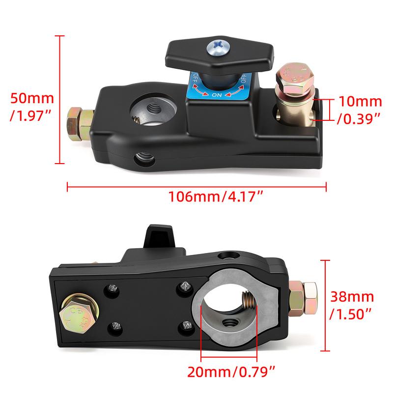 Car Battery Disconnect Switch Universal 12V/24V  Isolator Power Cut Off Kill Switches For RV ATV Boat Car Truck Auto Yacht