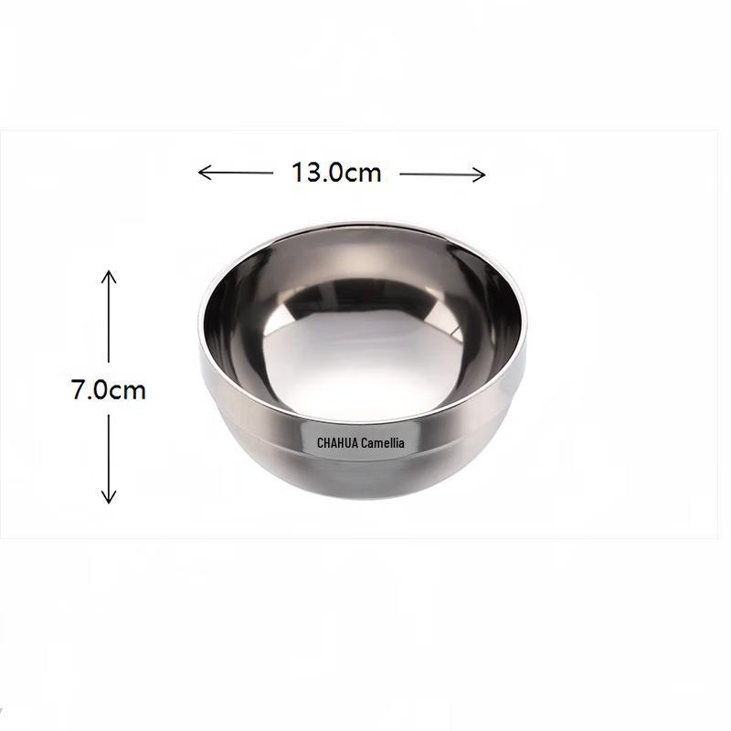 Camellia 304 Stainless Steel Double-Layer Insulated Baby Bowl
