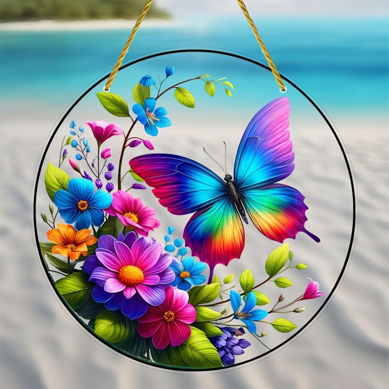 2D Flat Acrylic Butterfly Decoration, No Need for Batteries/electricity, Unique Indoor/outdoor Decoration, Multi-purpose Traditional Sty