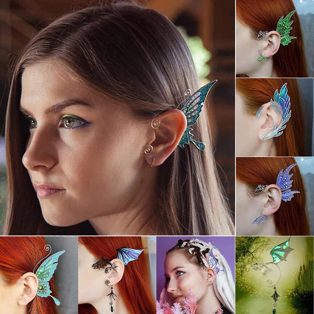 Butterfly Ear Cuff Clip On Earrings No Piercing Needed