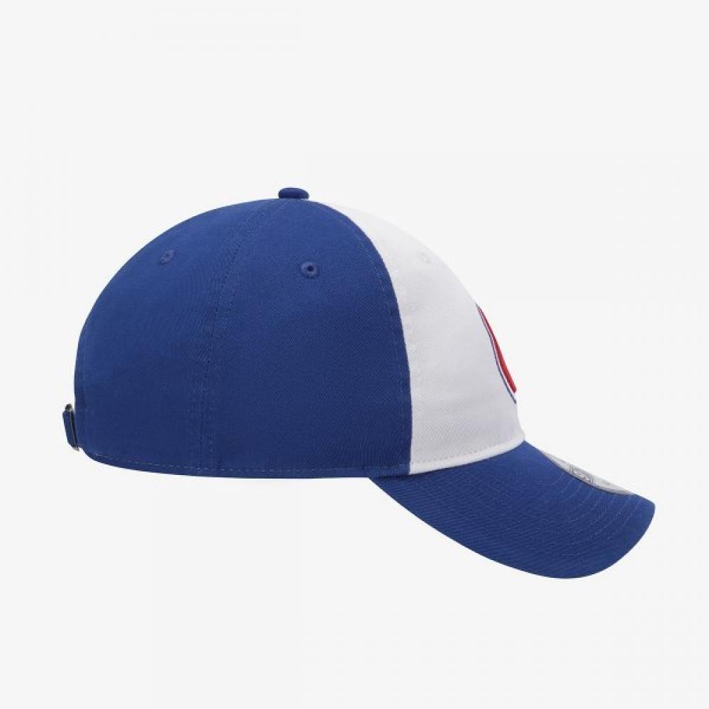 New Era Atlanta Braves Unstructured Ballcap Optic White   Light Royal 15131666