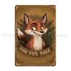 Clever Fox For Fox Sake Tajsilverline Metal Plaque Poster Printed Garage Plaques Pub Pub Plates Tin Sign Poster