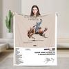 DTMF Mas Fotos Puerto Rico Frog Bad Bunny Album Blanket Soft Plush Throw Blanket For Kids Bedroom Flannel Bedspread Bed Cover