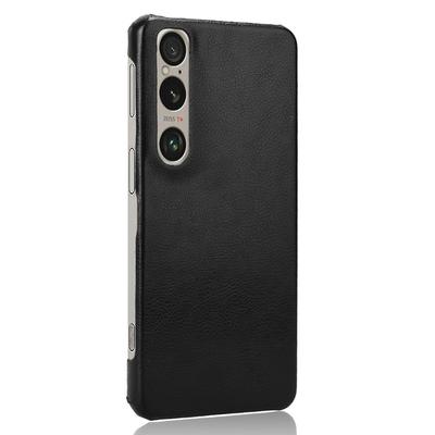 For Sony Xperia 1 VI Case PU Leather+Hard PC Slim Litchi Texture Phone Cover