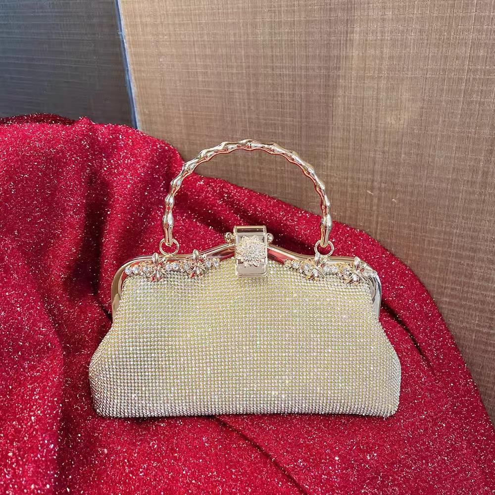 Rhinestone dinner clutch bag women 2025 new mother handbag banquet cheongsam bag