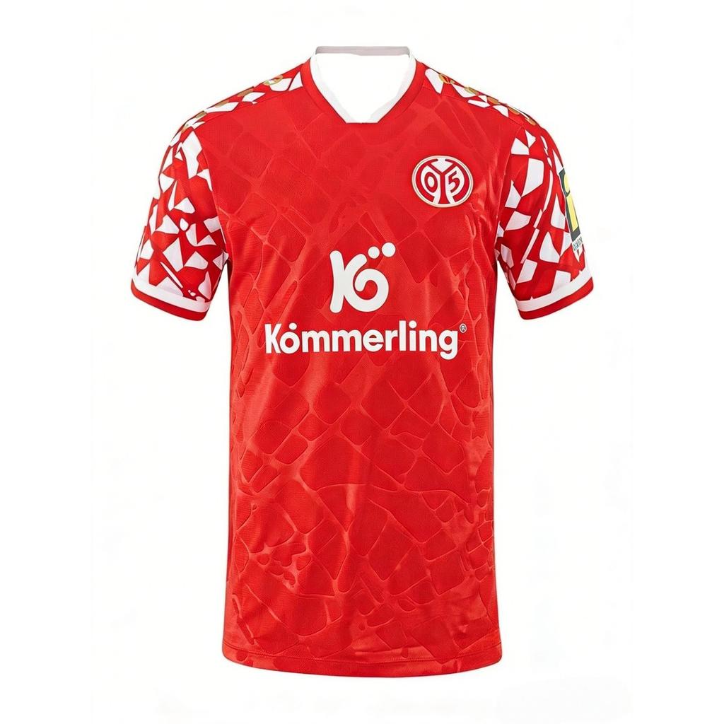 2026 Mainz 05 Away Football Jersey Mens Short-Sleeve Breathable Soft Fan Version Match Training Soccer Shirt Adult Surf T-shirt