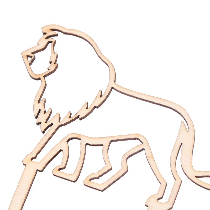 4Pcs  Animal Theme Happy Birthday Acrylic Wood Cake Topper Giraffe Cake Toppers