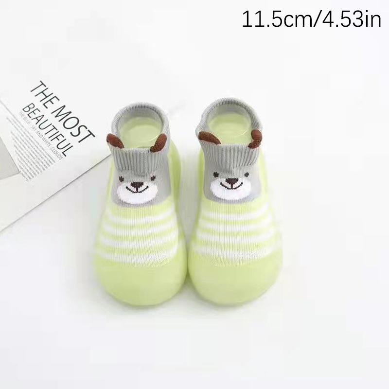 Weiche Baby-Kleinkindschuhe Baby-Kleinkindschuhe Bodensocken Schuhe Cartoon Kinder Rutschfeste Gummisohle Kleinkindschuhe Weich Gestrickt
