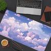 Bunnies Clouds Purple Mouse Pad Large Computer Office Game Table Mat Xxl Rubber AntiSlip Stitched Keyboard Mats Long Desk Pads