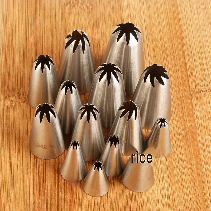 Zhaoran 8-Zahn Spritztülle für Gebäck