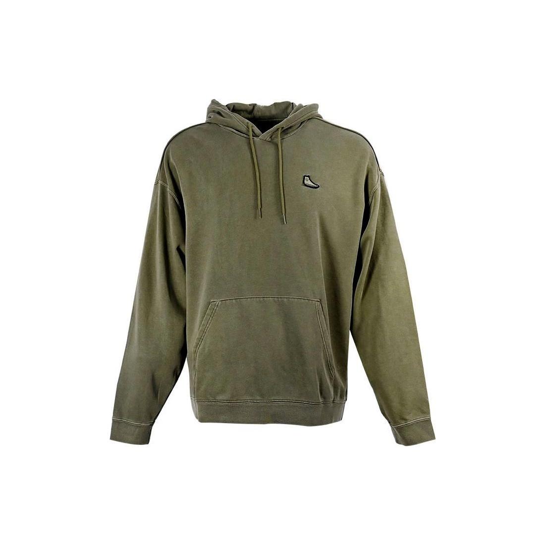 Converse Go-To Chuck Taylor Sneaker Patch Loose Fit Hoodie Asia Sizing Olive Green Men s 10024025-A02 M