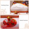 5inch Ceramic Beckoning Cat Waving Hand Lucky Cat Battery Powered Maneki Neko Best Gift Home Decoration Fortune Lucky Cat