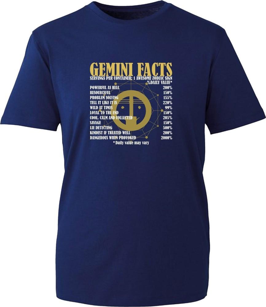Gemini Facts Horoscope Zodiac Astrological Sign Tshirt Astrology Unisex Tee Top S